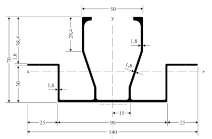 ALUCOBOND Profil 41775, EN AW-6063