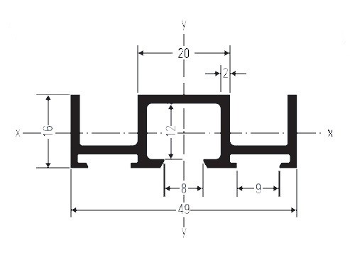 ALUCOBOND Profil 30934, EN AW-6063